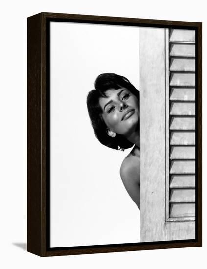 Sophia Loren. "Houseboat" 1958, Directed by Melville Shavelson-null-Framed Premier Image Canvas