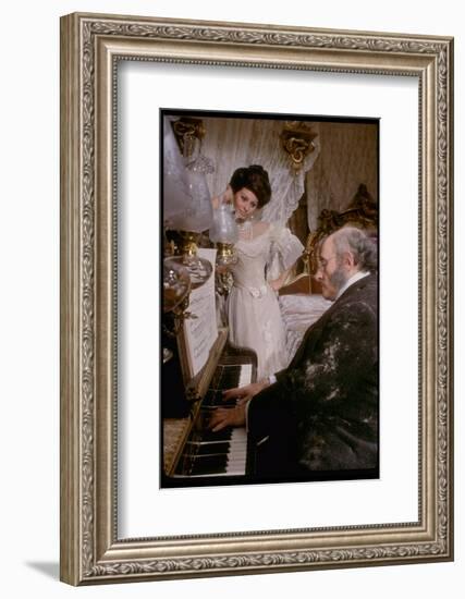 Sophia Loren in Elegant Victorian Costume, Scene from Lady L-Gjon Mili-Framed Photographic Print