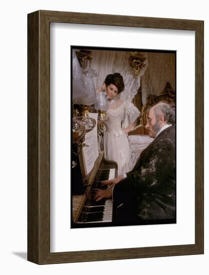 Sophia Loren in Elegant Victorian Costume, Scene from Lady L-Gjon Mili-Framed Photographic Print