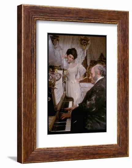 Sophia Loren in Elegant Victorian Costume, Scene from Lady L-Gjon Mili-Framed Photographic Print