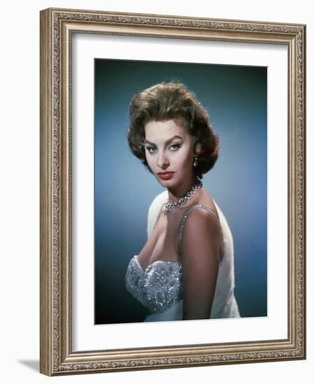 Sophia Loren in the 50's-null-Framed Photo