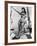 Sophia Loren Italian Film Actress, Seen Here in Amazonian Pose on Board a Ship-null-Framed Photographic Print