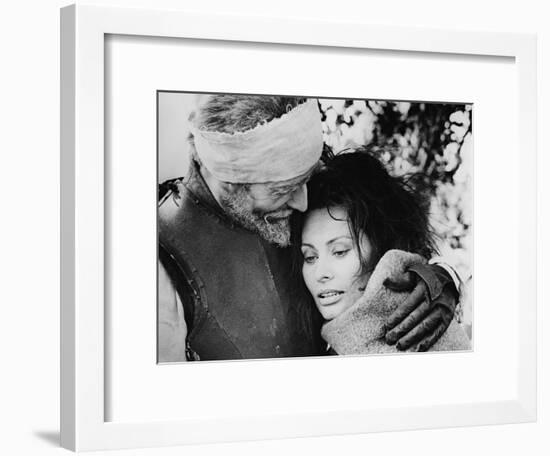 Sophia Loren, Peter OToole, Man of La Mancha, 1972-null-Framed Photographic Print