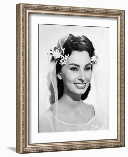 Sophia Loren. "The Black Orchid" 1958, Directed by Martin Ritt-null-Framed Photographic Print