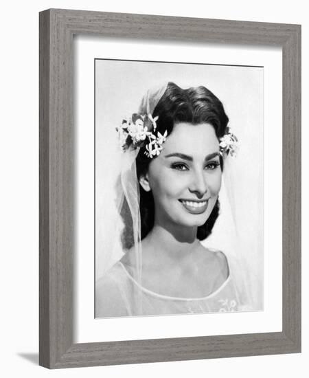 Sophia Loren. "The Black Orchid" 1958, Directed by Martin Ritt-null-Framed Photographic Print