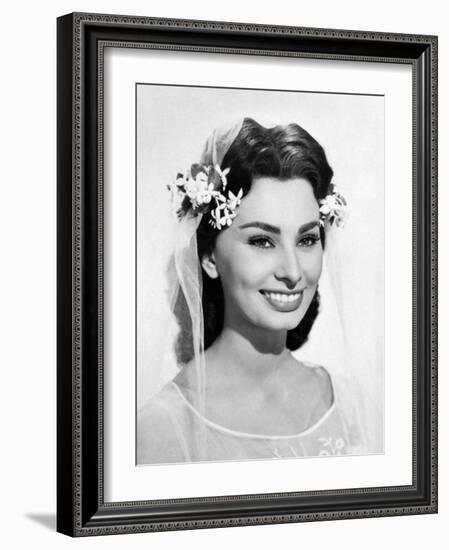 Sophia Loren. "The Black Orchid" 1958, Directed by Martin Ritt-null-Framed Photographic Print