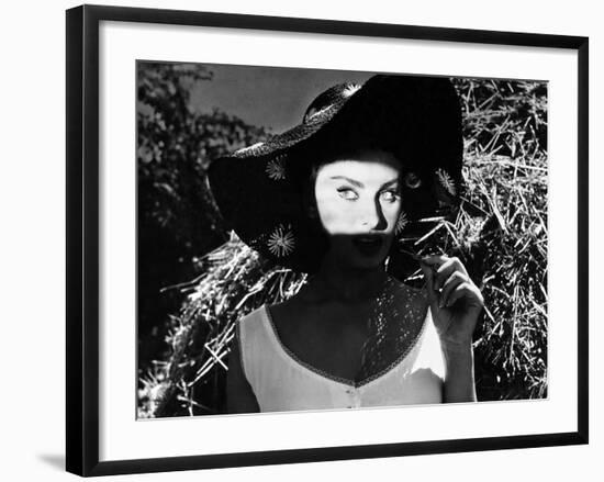 Sophia Loren. "The Miller's Beautiful Wife" 1955, "La Bella Mugnaia" Directed by Mario Camerini-null-Framed Photographic Print