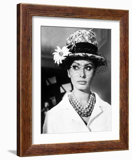Sophia Loren. "The Millionairess" 1960, Directed by Anthony Asquith-null-Framed Photographic Print