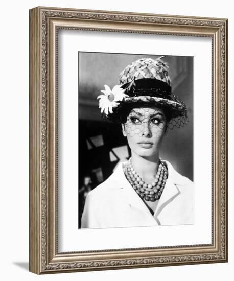 Sophia Loren. "The Millionairess" 1960, Directed by Anthony Asquith-null-Framed Photographic Print