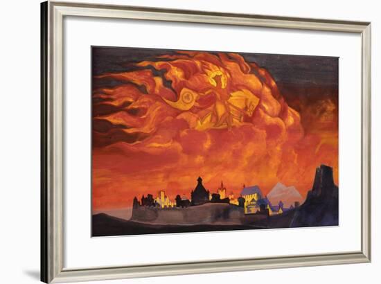 Sophia - the Wisdom of the Almighty (Santa Protectri), 1932-Nicholas Roerich-Framed Giclee Print