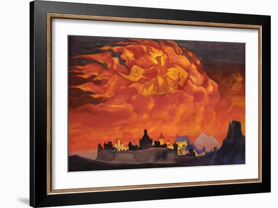 Sophia - the Wisdom of the Almighty (Santa Protectri), 1932-Nicholas Roerich-Framed Giclee Print