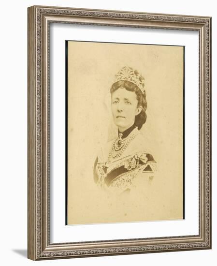 Sophia Wilhelmina of Nassau Wife of Oscar II King of Sweden-null-Framed Photographic Print