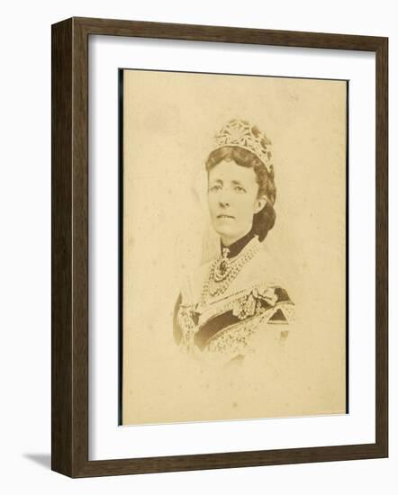 Sophia Wilhelmina of Nassau Wife of Oscar II King of Sweden-null-Framed Photographic Print