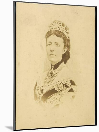 Sophia Wilhelmina of Nassau Wife of Oscar II King of Sweden-null-Mounted Photographic Print