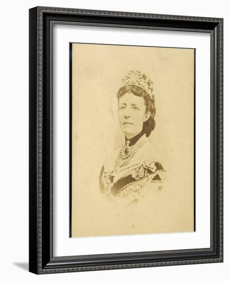 Sophia Wilhelmina of Nassau Wife of Oscar II King of Sweden-null-Framed Photographic Print