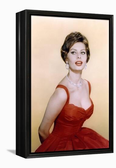 Sophie Loren, c. 1957 (photo)-null-Framed Stretched Canvas