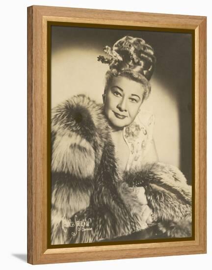 Sophie Tucker (Sophia Abuza) American Vaudeville Singer with Occasional Film Roles-Maurice Seymour-Framed Premier Image Canvas