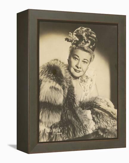 Sophie Tucker (Sophia Abuza) American Vaudeville Singer with Occasional Film Roles-Maurice Seymour-Framed Premier Image Canvas