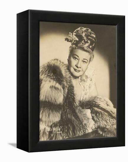 Sophie Tucker (Sophia Abuza) American Vaudeville Singer with Occasional Film Roles-Maurice Seymour-Framed Premier Image Canvas