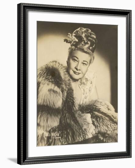 Sophie Tucker (Sophia Abuza) American Vaudeville Singer with Occasional Film Roles-Maurice Seymour-Framed Photographic Print