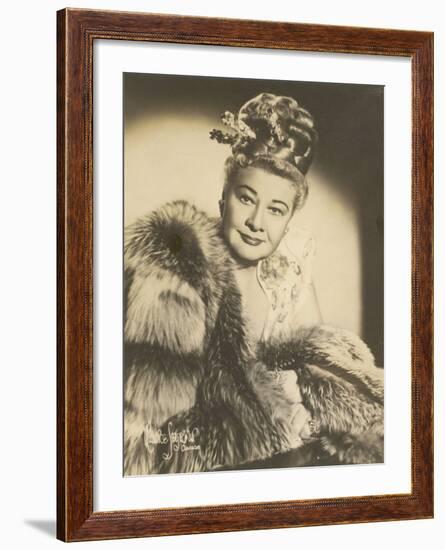 Sophie Tucker (Sophia Abuza) American Vaudeville Singer with Occasional Film Roles-Maurice Seymour-Framed Photographic Print