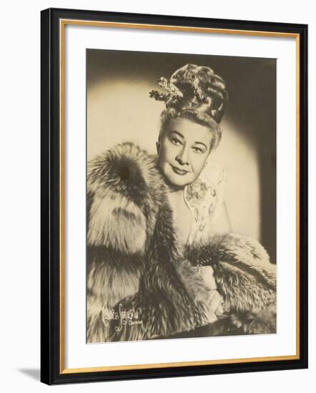 Sophie Tucker (Sophia Abuza) American Vaudeville Singer with Occasional Film Roles-Maurice Seymour-Framed Photographic Print