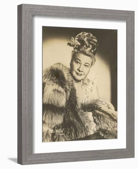 Sophie Tucker (Sophia Abuza) American Vaudeville Singer with Occasional Film Roles-Maurice Seymour-Framed Photographic Print