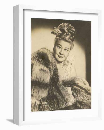 Sophie Tucker (Sophia Abuza) American Vaudeville Singer with Occasional Film Roles-Maurice Seymour-Framed Photographic Print