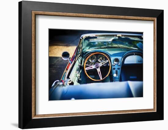 Sophisticated American Vintage Car Interior-George Oze-Framed Photographic Print