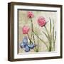 Sophisticated Elegant Herbs Spices Chives Blossom-Megan Aroon Duncanson-Framed Art Print