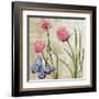 Sophisticated Elegant Herbs Spices Chives Blossom-Megan Aroon Duncanson-Framed Art Print
