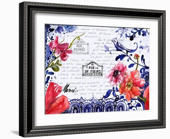 Sophisticated Flowers I-Irina Trzaskos Studio-Framed Giclee Print