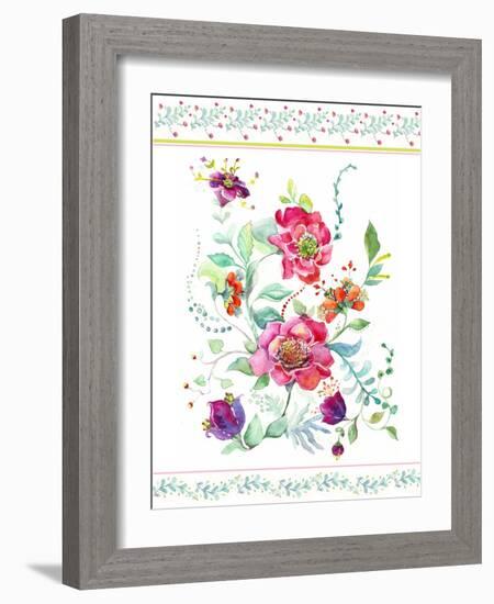 Sophisticated Flowers II-Irina Trzaskos Studio-Framed Giclee Print