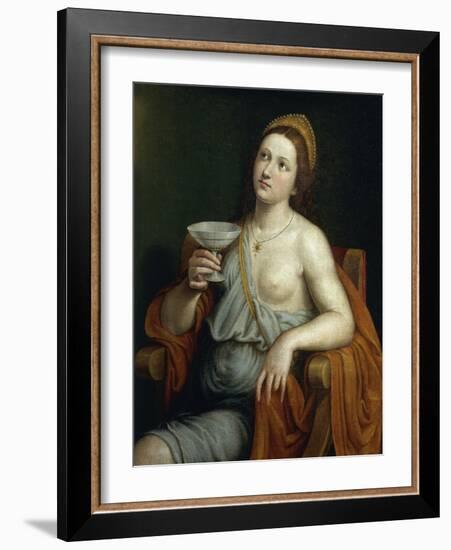 Sophonisba Drinking Poison-Giovanni Francesco Caroto-Framed Giclee Print