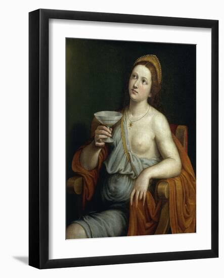 Sophonisba Drinking Poison-Giovanni Francesco Caroto-Framed Giclee Print
