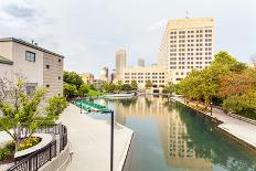 Indiana Central Canal, Indianapolis, Indiana, Usa-Sopotniccy-Mounted Photographic Print