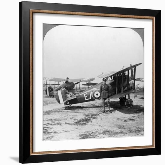 Sopwith Camel Aircraft Ready for a Patrol over the German Lines, World War I, C1917-C1918-null-Framed Photographic Print