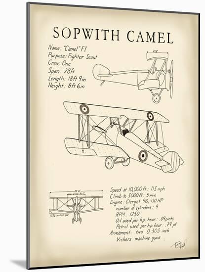 Sopwith Camel-Tara Friel-Mounted Art Print