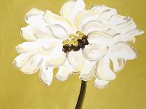 White Flower on Ochre-Soraya Chemaly-Giclee Print