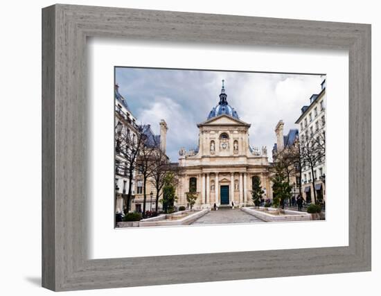 Sorbonne Square in Paris-vvoevale-Framed Photographic Print