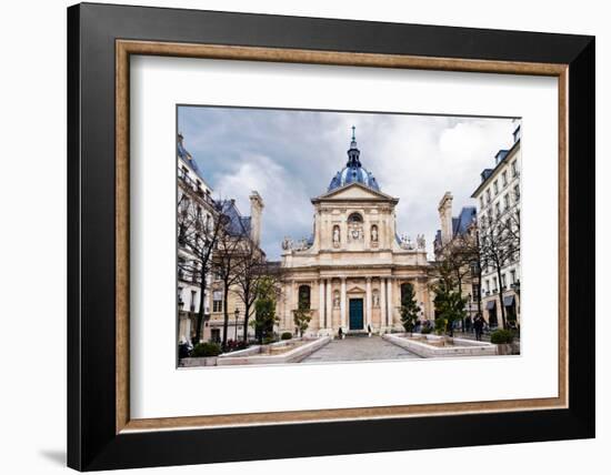Sorbonne Square in Paris-vvoevale-Framed Photographic Print