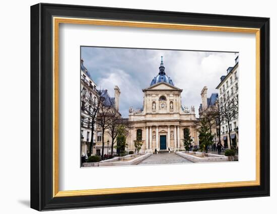 Sorbonne Square in Paris-vvoevale-Framed Photographic Print