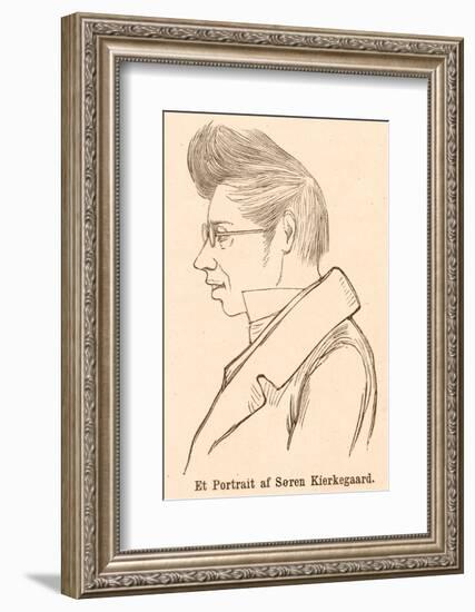 Soren Aabye Kierkegaard Danish Philosopher-null-Framed Photographic Print