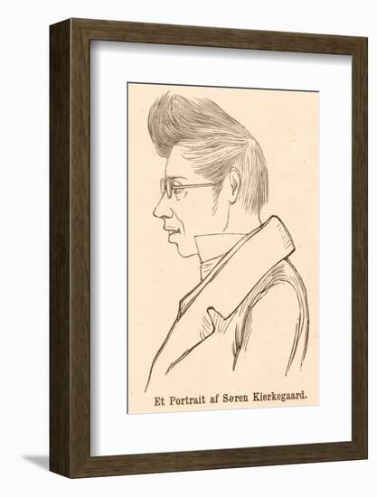 Soren Aabye Kierkegaard Danish Philosopher-null-Framed Photographic Print