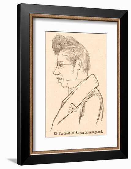 Soren Aabye Kierkegaard Danish Philosopher-null-Framed Photographic Print