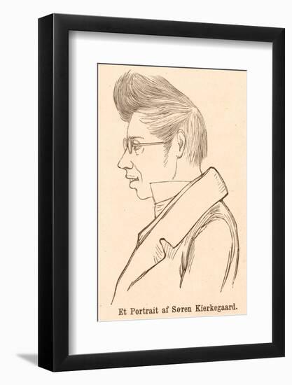 Soren Aabye Kierkegaard Danish Philosopher-null-Framed Photographic Print