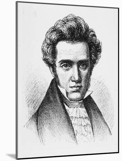 Soren Aabye Kierkegaard Danish Philosopher-null-Mounted Art Print