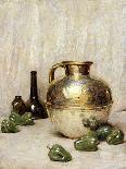 Still Life with Copper Pots and Black Fish-Soren Emil Carlsen-Giclee Print