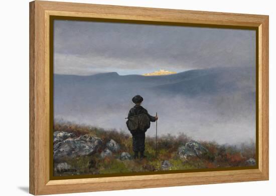 Soria Moria Castle-Theodor Kittelsen-Framed Premier Image Canvas