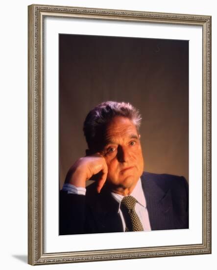 Soros Fund Management President George Soros, Hungarian-Born American Financier-Ted Thai-Framed Premium Photographic Print